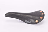 Black Selle San Marco Regal Girardi special edition Leather Saddle with Magnesium Rails and Copper Rivets from 1986