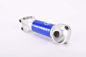 NOS Fondriest labled blue and silver ITM Millenium Carbon Super Over 1 1/8" ahead stem in size 110mm with 31.8mm bar clamp size