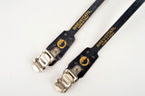 NEW Errebi Leather Toe Straps in black from the 1980s NOS