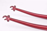 28" Dark Red Trekking Steel Fork with Eyelets for Fenders and Rack