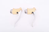 NOS non-Aero vintage style Brake lever set with white hoods
