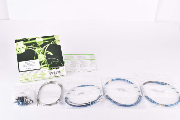 NOS/NIB Nokon Konkavex mountainbike brake cable set with blue aluminum housing (#KON 030 13)