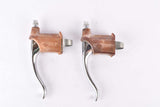 Rare Modolo Steel non-aero brake lever set with brown hoods from the 1950s - new bike take off