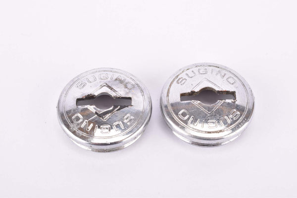 Silver Sugino plastic crank set dust caps