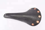 Black Selle San Marco Regal Girardi special edition Leather Saddle with Magnesium Rails and Copper Rivets from 1986