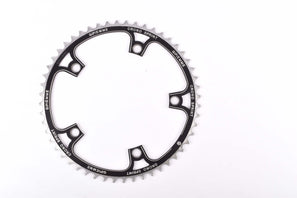 black anodized Gipiemme Crono Sprint Chainring in 52 teeth and 144 BCD from the 1980s