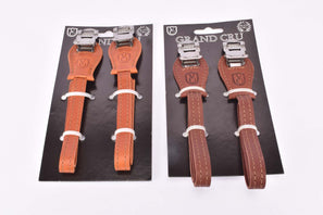 VeloOrange Leather Toe Straps, Honey and Brown