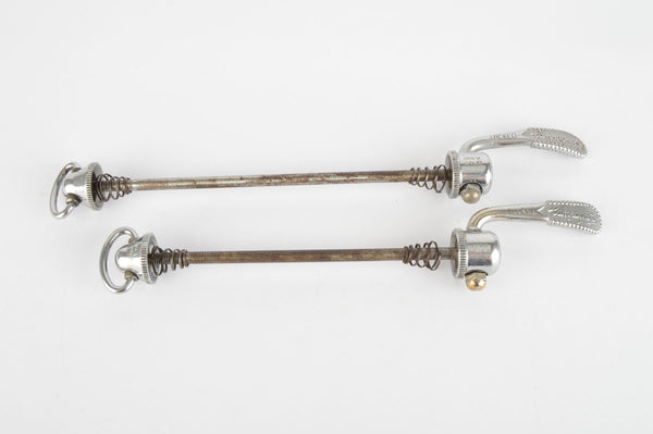 Campagnolo quick release set Record and Super Record, #1001/3 and #1006/8x6 front and rear Skewer from the 1970s - 80s