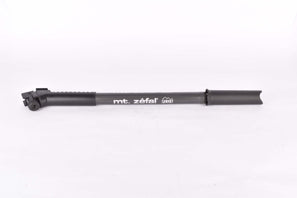 NOS mt. Zefal Plus black and grey bike pump in 410-480mm for AV-Valve (schrader valve/Autoventil)