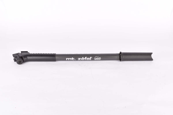 NOS mt. Zefal Plus black and grey bike pump in 410-480mm for AV-Valve (schrader valve/Autoventil)