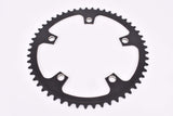 NOS black anodized Gipiemme Azzurro Chainring with 53 teeth and 144 mm BCD from the 1980s