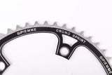 black anodized Gipiemme Crono Sprint Chainring in 52 teeth and 144 BCD from the 1980s