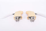 NOS non-Aero vintage style Brake lever set with white hoods