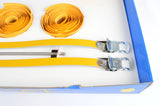 New Raleigh Styling-Set with cabels and toestraps in yellow from the 1980s NOS NIB