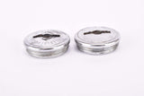 Silver Sugino plastic crank set dust caps