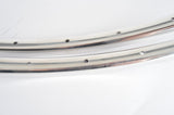 NOS Ambrosio 19 Extra silver polished clincher Rimset (2 rims) 700c/622mm with 36 holes from the 1980s