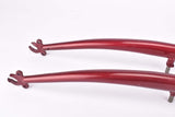 28" Dark Red Trekking Steel Fork with Eyelets for Fenders and Rack