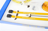 New Raleigh Styling-Set with cabels and toestraps in yellow from the 1980s NOS NIB