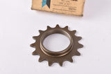 NOS/NIB first generation Shimano Dura-Ace Track / Pista #FA-200 / #SS-7500 (#247 10150) Steel Single Sprocket with english thread and 15 teeth from 1977