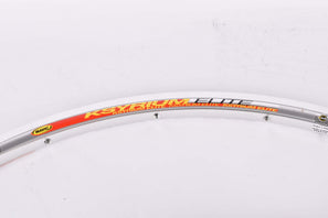 NOS silver Mavic Ksyrium Elite QRM+ tubeless single front rim in 28"/622mm with 18 holes