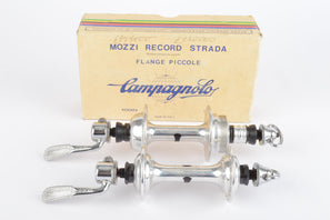 NOS/NIB Campagnolo Record Strada #1034 Low Flange Hub Set, with 32 holes and italian thread