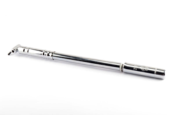 NEW Silca Impero Cromato bike pump in silver in 420-460mm from the 1980s NOS