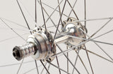 Wheelset with Super Champion Competition tubular rims and Campagnolo Gran Sport hubs from the 1970s