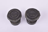 Black Puch handlebar end plugs (Lenkerendstopfen)