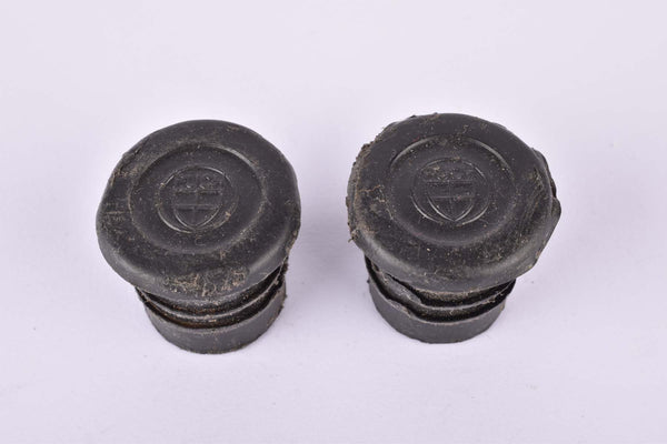 Black Puch handlebar end plugs (Lenkerendstopfen)