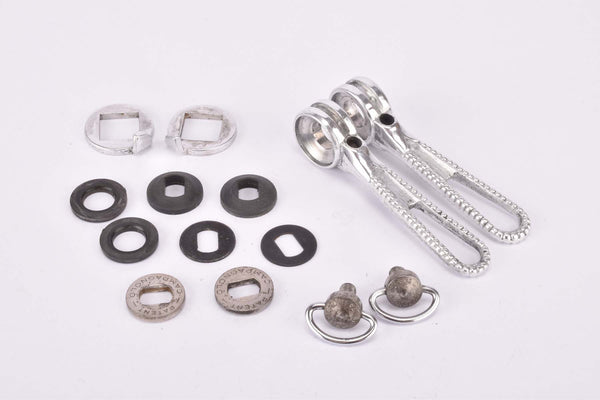 Campagnolo Record / Super Record #1014 (#1013/5 & #1013/6) milled braze-on Gear Lever Shifter Set from the 1970s