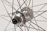 Wheelset with Super Champion Competition tubular rims and Campagnolo Gran Sport hubs from the 1970s