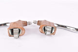 Rare Modolo Steel non-aero brake lever set with brown hoods from the 1950s - new bike take off