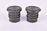 Black Puch handlebar end plugs (Lenkerendstopfen)