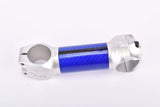 NOS Fondriest labled blue and silver ITM Millenium Carbon Super Over 1 1/8" ahead stem in size 110mm with 31.8mm bar clamp size