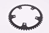 NOS black anodized Gipiemme Azzurro Chainring with 53 teeth and 144 mm BCD from the 1980s