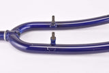26" Dark Blue MTB Steel Fork with Eyelets for Fenders