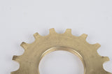 NOS Golden Shimano Dura Ace 6 speed Uniglide Top Sprocket with 16 teeth