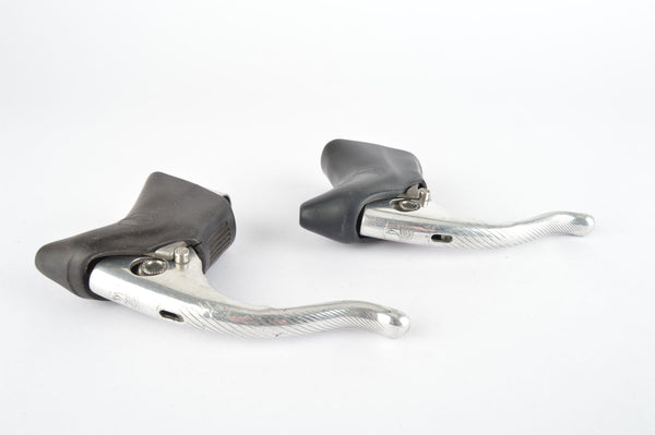 Third Generation Campagnolo C-Record "Powergrade" brake lever set with black hoods