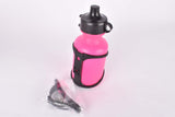 NOS neon pink Day Luen small "mini" water bottle and black water bottle cage