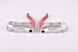 Weinmann AG De Luxe red anodized patent non-aero Brake lever set from the 1950s
