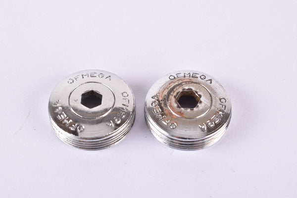 Ofmega crank set dust caps from the 1980s