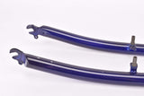 26" Dark Blue MTB Steel Fork with Eyelets for Fenders