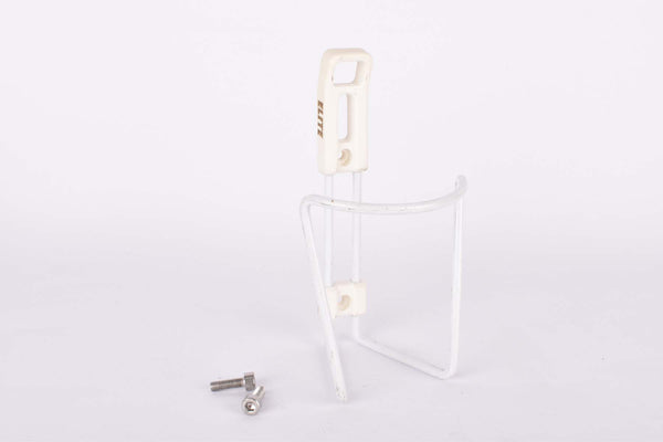 White Elite water bottle cage