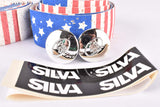 NOS Silva Cork Stars and Stripes handlebar tape in white/blue/red from the 1980s