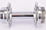 Shimano #HD-100 / HB-SN11 low flange rear chromed steel Hub with english thread, solid axle and 36 holes from 1981