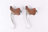 Campagnolo Record #2030 brake lever set with brown shield logo hoods from the 1980s