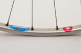Wheelset with Super Champion Competition tubular rims and Campagnolo Gran Sport hubs from the 1970s