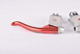 Weinmann AG De Luxe red anodized patent non-aero Brake lever set from the 1950s