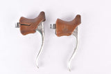Campagnolo Record #2030 brake lever set with brown shield logo hoods from the 1980s