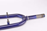26" Dark Blue MTB Steel Fork with Eyelets for Fenders